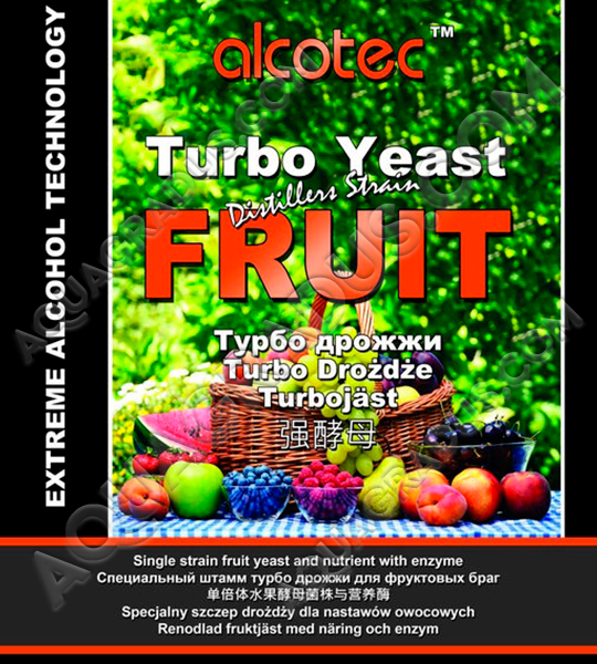 Специальные фруктовые дрожжи Alcotec TURBO FRUIT